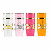 PARFYMORA Coffret Lattafa Yara Collection : 4 eaux de parfum mixtes 5ml, blanc, rose, fuchsia et orange, flacons élégants avec détails dorés.